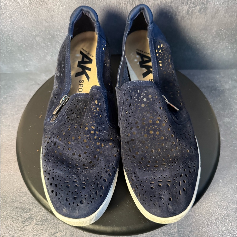 Anne Klein AK Sport Women's Navy Slip-On Shoes